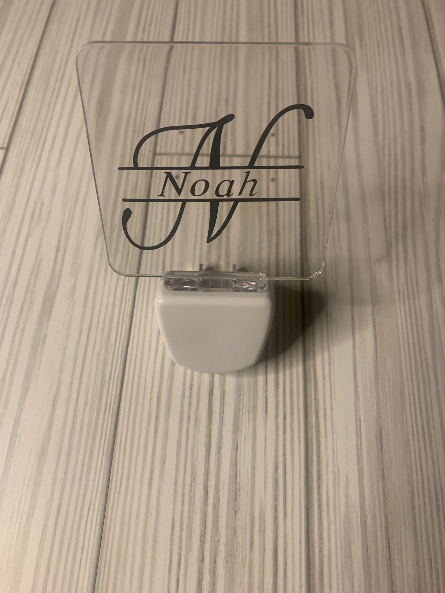 Monogram with Name Night Light (Boy)