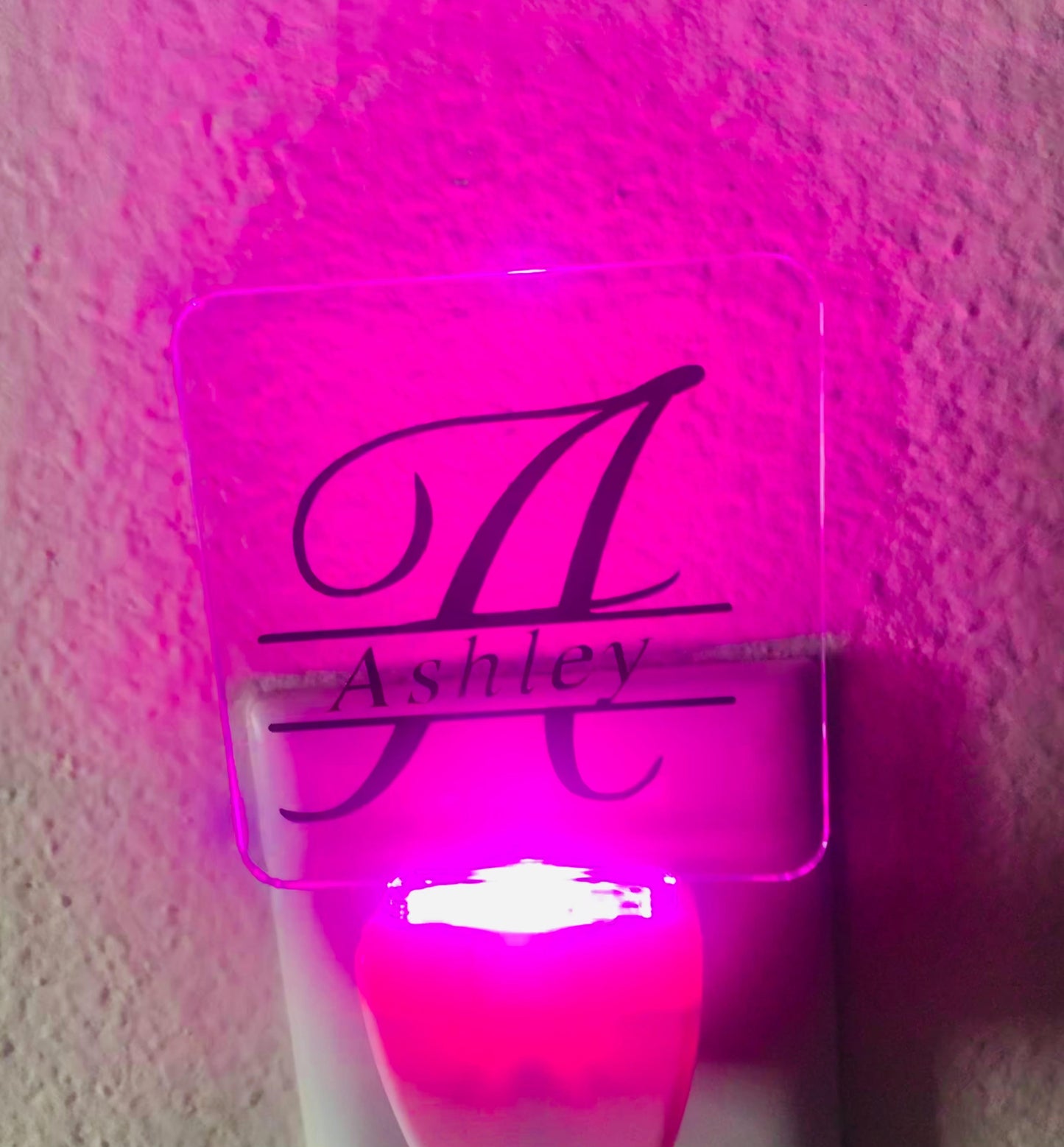 Monogram with Name Night Light (Girl)